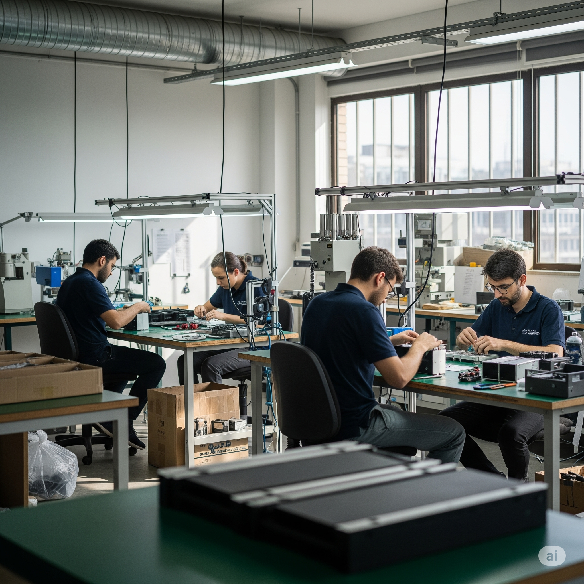 Small-batch manufactured parts