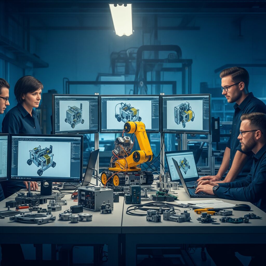 Complex hardware product design detail illustrating potential pitfalls in product development